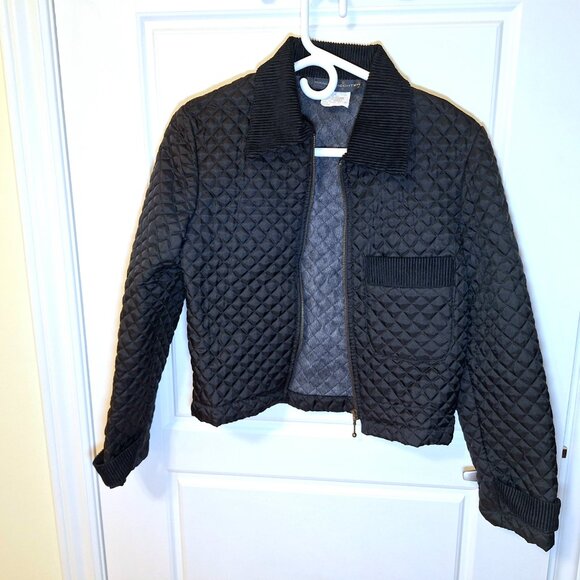 Vintage Daniel Hechter quilted black jacket Made in Canada - Picture 7 of 9
